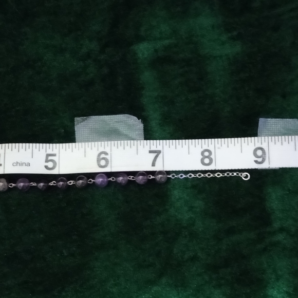 925 amethyst rosary bracelet with crucifix - Picture 11 of 13